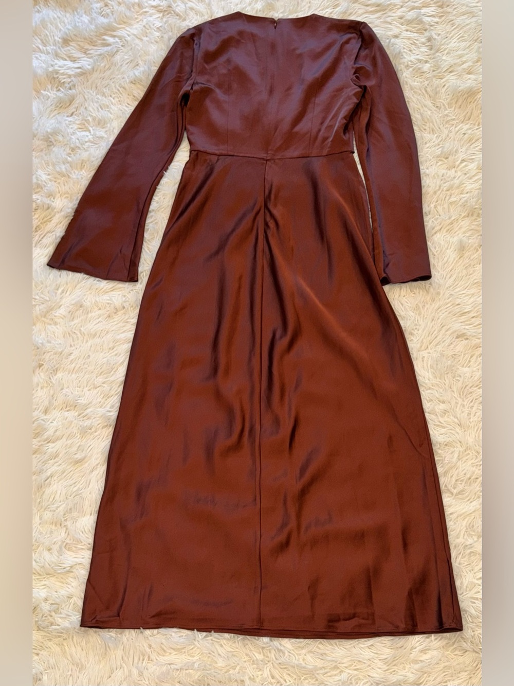 NEW Significant Other Molly Satin Cutout Long Sleeves Dress Sz 8 - Picture 8 of 8